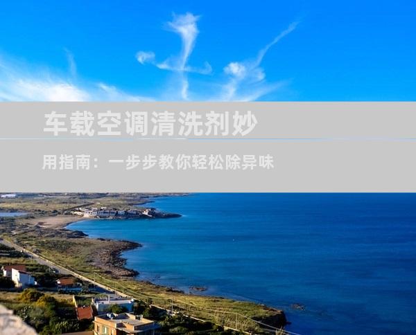 车载空调清洗剂妙用指南：一步步教你轻松除异味